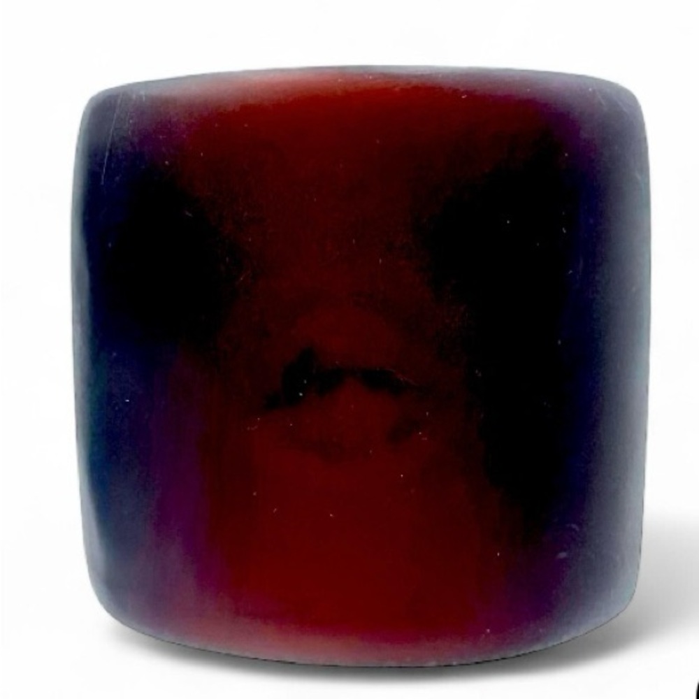 Tina Frey Oxblood Red Signed Resin Cleopatra Bracelet